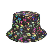 Reversible Multicoloured Mushroom Bucket Hat