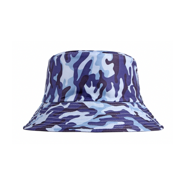 Bucket hat Blue Pattern Camo hat